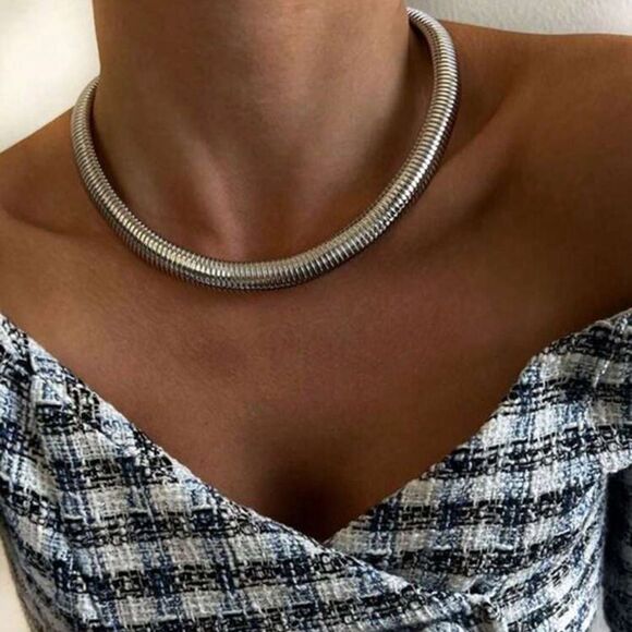 silver necklace A721 - Picture 1 of 3